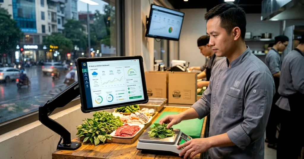 AI and Stock Prediction: How Restaurant Chains in Hanoi and Ho Chi Minh City Are Cutting Food Waste by 25%